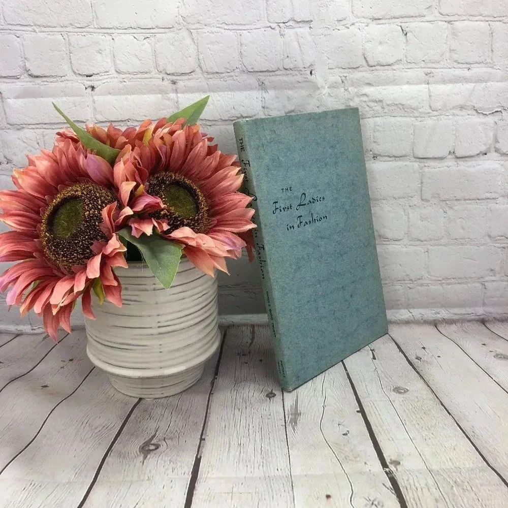 vtg 1954 hardcover book the first ladies in fashion 1954 mid century retro decor